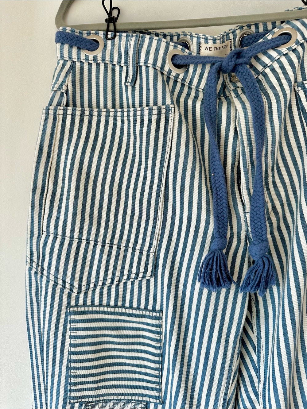 We The Free Moxie Railroad Stripe Jeans Size 32 - Picture 2 of 6